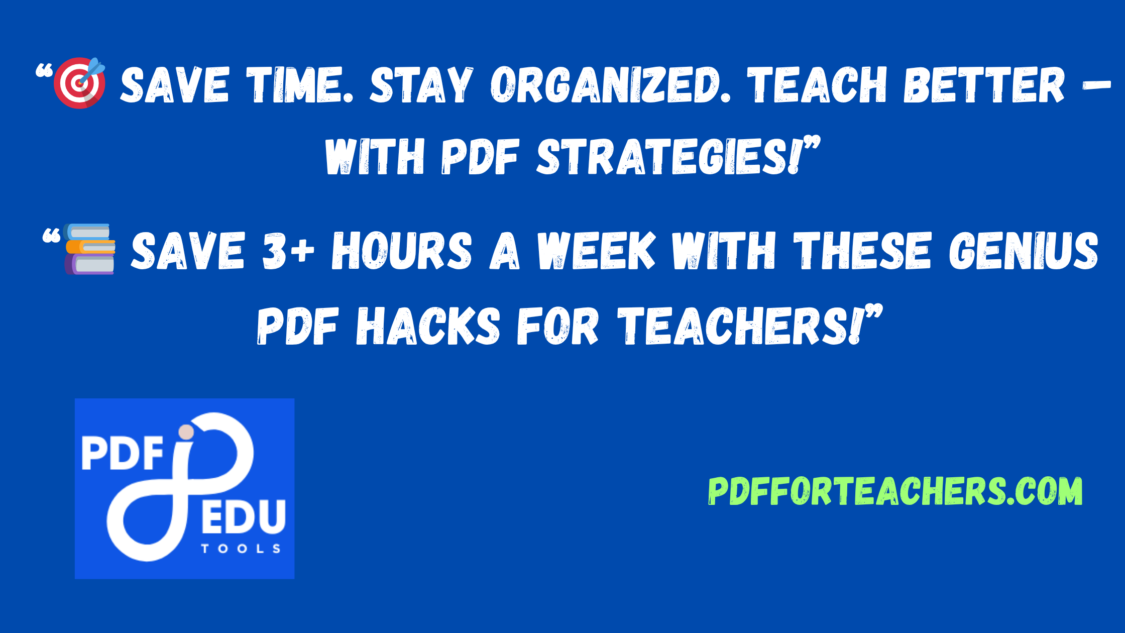 Teacher using PDF tools to save time
